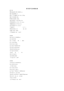 各种型号的塔吊参数