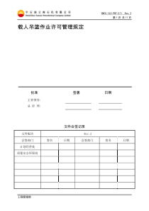 载人吊篮作业许可管理规定