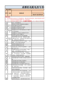 配电房专项检查表