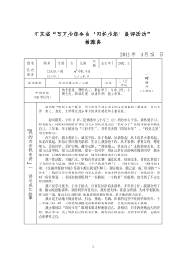 四好少年推荐表-陈芳