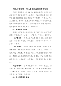 关于作风建设自查自纠整改报告