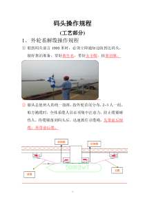 液化码头工艺,设备操作规程