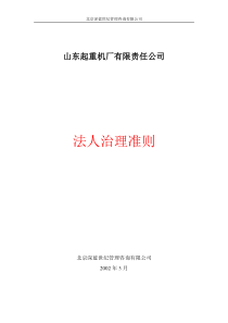 山起治理结构