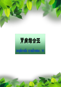 泌尿系统-肾病综合征