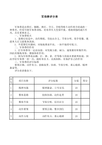 军体拳评分标准