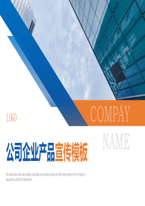 公司简介公司企业宣传公司画册模板