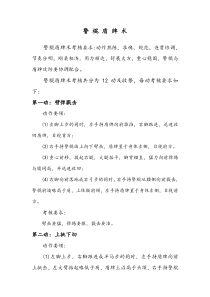 警棍盾牌术考核细则及评比表