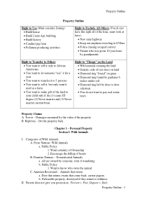 美国法学院-Property-outline