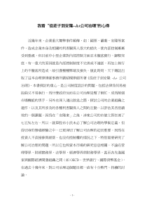 我看从庄子到安隆--A公司治理的心得