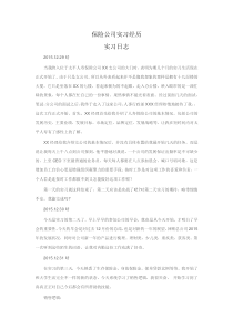 保险公司实习日志