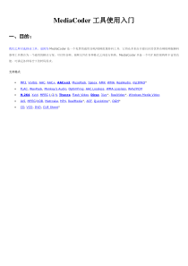 视频转换-MediaCoder