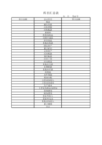 财务丁字汇总表