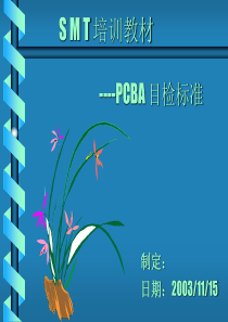 SMT培训教材---PCBA目检标准