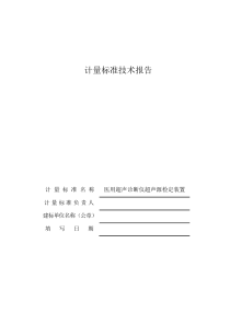 技术报告(医用超声源)