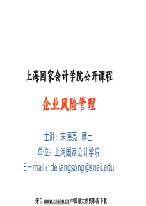 企业风险管理-财务版本(PPT 116页)