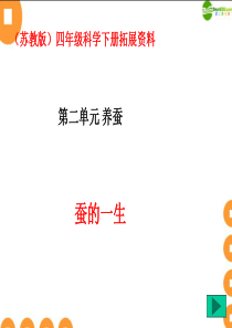 四年级科学下册 给蚕宝宝记日记拓展资料课件 苏教版