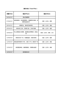 西班牙8日游旅行行程单(中英文)