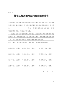治理承诺书