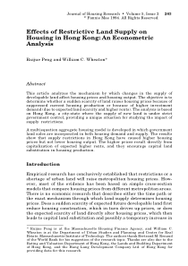 Effects-of-restrictive-land-supply-on-housing-in-H