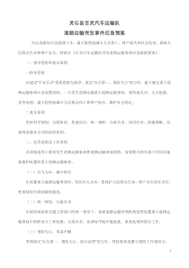 道路运输应急预案