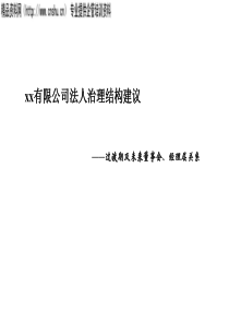 法人治理结构报告