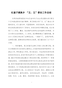 红崖子满族乡 “五、五”普法工作总结