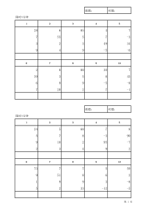 珠心算九级题目