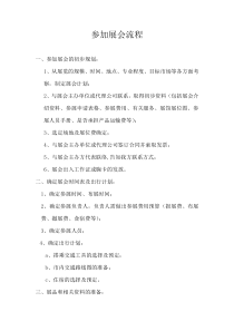 参加展会流程--
