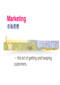 市场营销-得到客户和留住客户的艺术