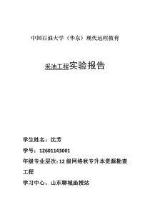 垂直管流实验报告--中国石油采油工程