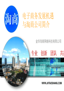 电子商务发展机遇与淘商公司