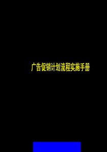 广告促销计划流程实施手册