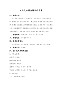 天然气泄漏演练方案