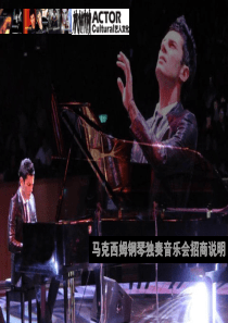 马克西姆钢琴独奏音乐会招商说明策划方案