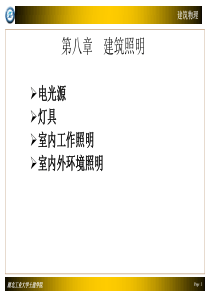 第八章 建筑照明