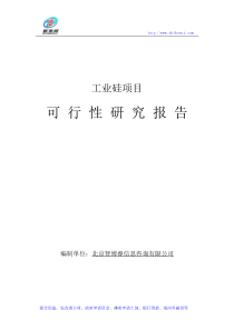 工业硅项目可行性研究报告