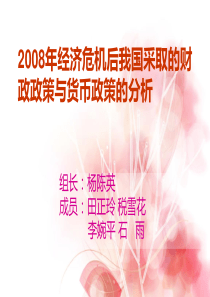 2008年经济危机后我国采取的财政政策与货币政策的分析2