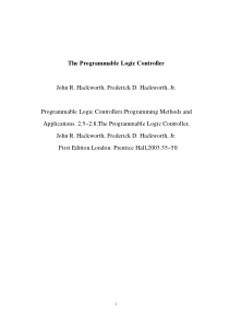 PLC电梯控制英文文献