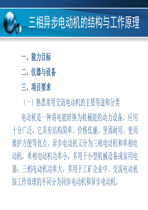 项目06 三相异步电动机的结构与工作原理