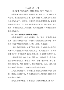 马关县XXXX年医改工作总结XXXX医改工作计划