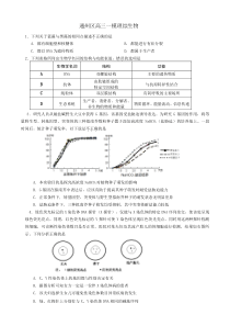 2017年通州区一模生物试卷及答案