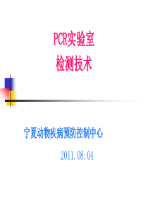 【2019年整理】PCR实验室检测技术
