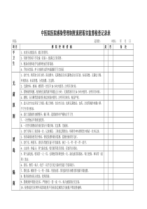 医院科室院感监控自查记录表(1)