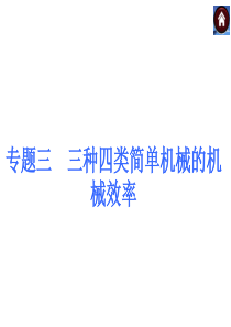 专题3+三种四类简单机械的机械效率(共22张PPT)