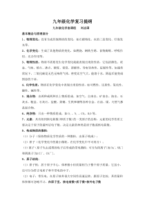 九年级化学复习提纲