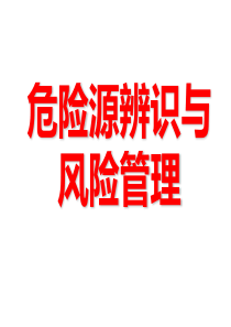 危险源辨识与风险管理