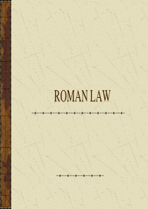 ROMAN-LAW