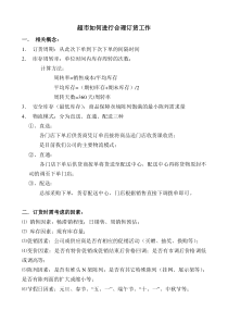 超市如何进行合理订货工作