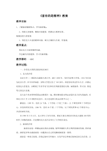《富有的是精神》教案