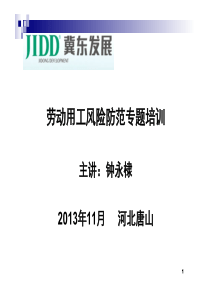 史上最权威劳动用工风险专项培训讲义